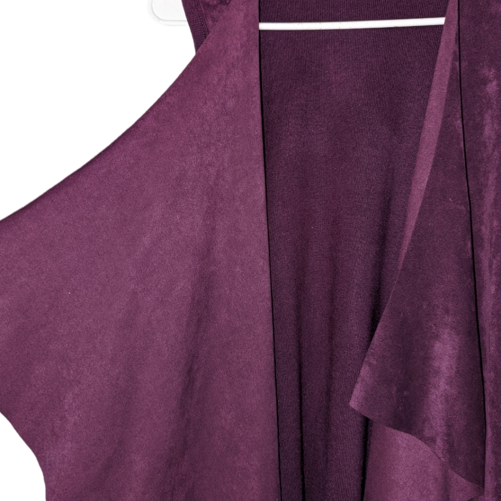 Calvin Klein Faux Suede Draped Vest Small - Picture 4 of 7